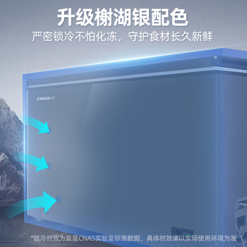 星星（XINGX）200升 单温家用冷柜冰柜减霜80%一级能效预涂内胆 BD/BC-200R