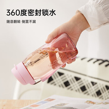 特百惠(Tupperware)乐趣550ML塑料杯夏季男女学生便携运动水杯子大容量双饮口 都市灰 特百惠(Tupperware)乐趣550ML塑料杯夏季男女学生便携运动水杯子大容量双饮口 都市灰