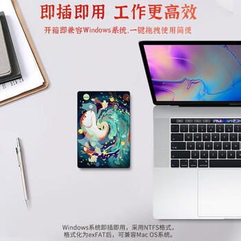 希捷（SEAGATE）移动硬盘 5TB USB3.0 2.5英寸 机械硬盘 高速 轻薄 外接存储 数据恢复服务 彩绘定制款好运锦鲤