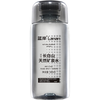 蓝岸 长白山天然矿泉水 380ml*12瓶 整箱装低氘弱碱性饮用水 热门商品