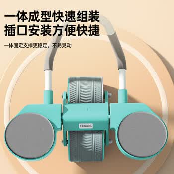 PROIRON普力艾 健腹轮自动回弹肘撑双轮卷腹轮平板支撑腹肌轮 雅致青