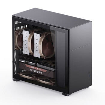 乔思伯（JONSBO）松果D41 标准版黑色 ATX机箱（双360冷排/ATX电源/Type-c Gen2 10Gbps+/垂直风道/长显卡）