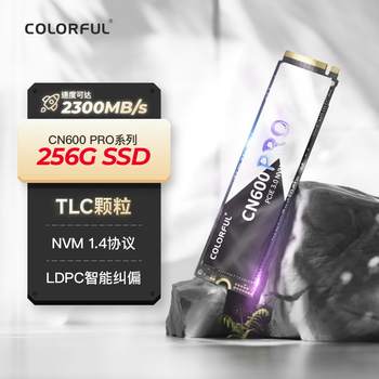 七彩虹（Colorful）256GB SSD固态硬盘 M.2接口(NVMe协议) CN600 PRO系列PCIe 3.0 x4 TLC颗粒