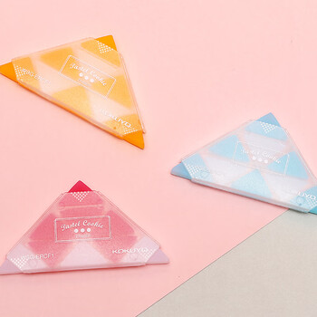 国誉(KOKUYO)角角乐橡皮擦学生高考三角形铅笔橡皮 4盒黄色 WSG-ERCF1Y