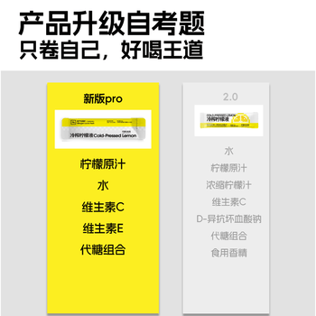 柠檬共和国（Lemon Republic）冷榨柠檬液NFC柠檬汁维C办公室下午茶复合果汁饮料冲饮33g*3条装