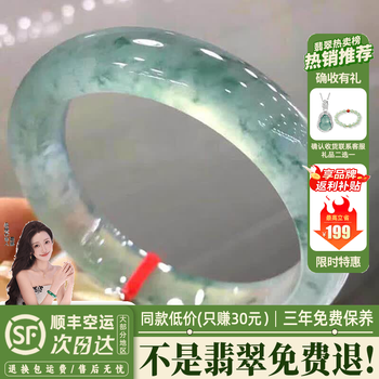 冰种飘花翡翠手镯价格报价行情- 京东