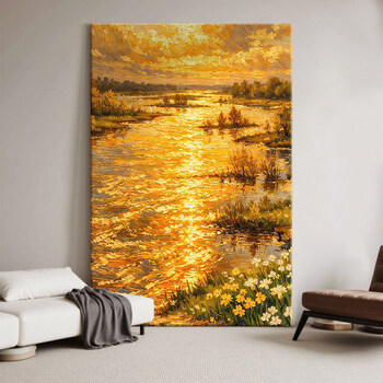 夕阳手绘油画品牌及商品- 京东
