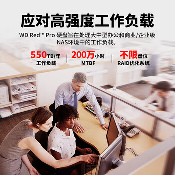 西部数据(WD)NAS机械硬盘 WD Red Pro西数红盘 12TB 7200转512MB SATA CMR垂直 NAS专用硬盘 3.5英寸 WD122KFBX 西部数据(WD)NAS机械硬盘 WD Red Pro西数红盘 12TB 7200转512MB SATA CMR垂直 NAS专用硬盘 3.5英寸 WD122KFBX