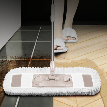 百家好世 大号平拖专用拖布头吸水懒人拖把配布墩布 1块装 百家好世 大号平拖专用拖布头吸水懒人拖把配布墩布 1块装