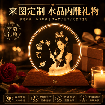 定制水晶内雕- 京东
