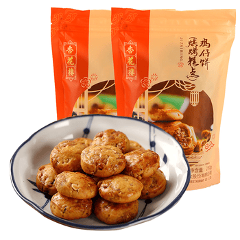 杏花楼鸡仔饼250g糕点传统点心散装休闲零食上海特产鸡仔饼250g 2袋 图片价格品牌报价 京东