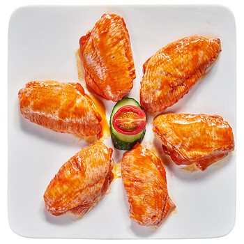 吃知道 鸡翅中半成品奥尔良烤翅腌制调味冷冻炸鸡(500g/10个左右)