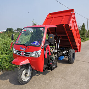建筑工地工程三轮车自卸翻斗车时风五征农用三轮车爬山载重王 豪华半