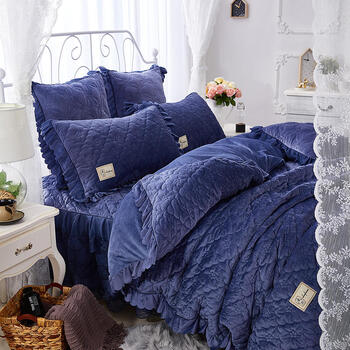 品牌家纺珊瑚绒被套单件双面冬季加厚法莱绒法兰绒单人双人毛绒被罩