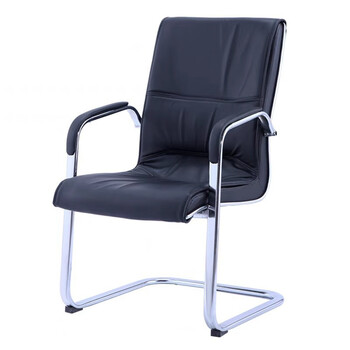 椅钢脚椅班前椅职员椅会议座椅麻将椅棋牌椅 黑色(牛皮)【图片 价格