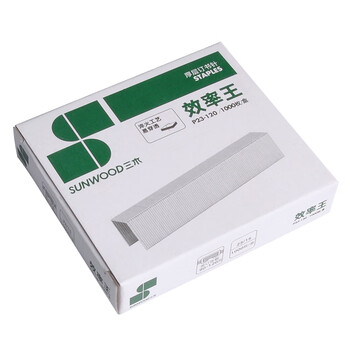 三木(SUNWOOD)效率王系列 23/15订书钉/订书针 1000枚/盒 10盒装 P23-120 三木(SUNWOOD)效率王系列 23/15订书钉/订书针 1000枚/盒 10盒装 P23-120