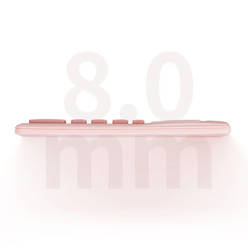 齐心(comix)学生计算器双电源时尚便携款 清新按键轻薄机身 桌面学习用品礼物 粉色NO.320