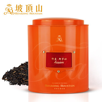 坡顶山 阿萨姆红茶印度进口茶叶150g罐装清香型 中秋送礼茶