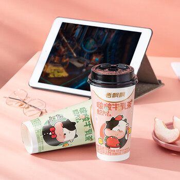 香飘飘奶茶啵啵牛乳茶混合口味65g*12杯礼盒装0植脂末0反式脂肪酸冲饮料 香飘飘奶茶啵啵牛乳茶混合口味65g*12杯礼盒装0植脂末0反式脂肪酸冲饮料