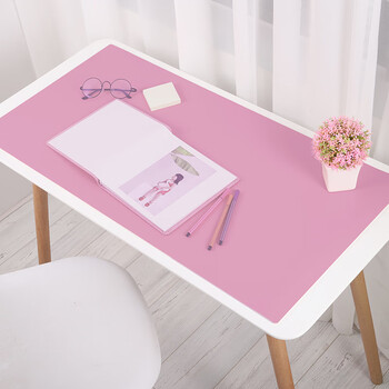 桌布书桌垫子写字台桌垫防脏水超大硬面儿童学生学用办公花睡神芭比粉