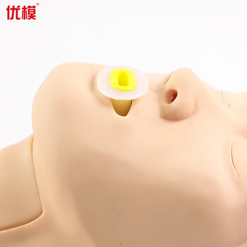 优模环甲膜穿刺和切开训练仿真模型成人男性环甲膜可更换气管演示环甲膜穿刺切开练习模型YOMO/CK1261S