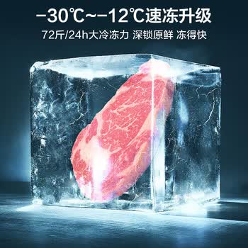 美的300L单温家用冰柜低霜冷藏冷冻柜两用大容量一级能效节能京东自营冰箱冷柜BD/BC-301KM(E)