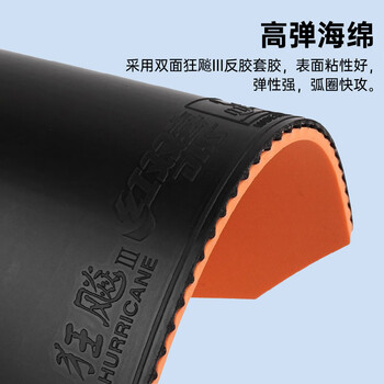 红双喜DHS狂飚四星级乒乓球拍升级版横拍F4002双面反胶附乒乓球