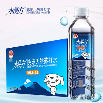 水易方（SYF）克东天然苏打水 弱碱性水 饮用水 500ml*24瓶 整箱