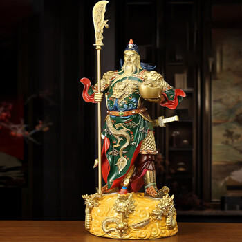 九頭龍と武神 関羽 象牙椰子の神像 置物 約20cm Amazon.com: Usoway 树脂九龙关公神像居家供奉招财关公摆件绿袍