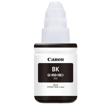 佳能（Canon）GI-890 BK 原装黑色墨水 适用G4810/G4800/G3812/G3810/G3800/G2811/G2810/G2800/G1810/G1800