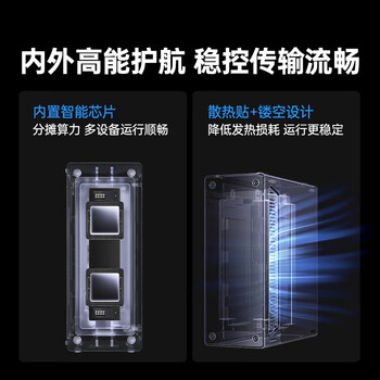 绿联Type-C固态硬盘盒M.2 NVMe移动硬盘盒拓展坞10G传输硬盘读取器8T扩容千兆适用笔记本平板CM923