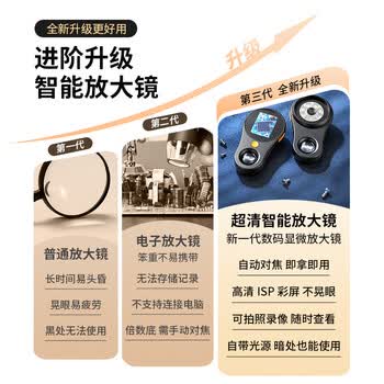 星微光学 电子放大镜鉴定专用手持数码显微镜高倍高清烟酒珠宝邮票钻石腰码紫砂壶天珠奢侈品