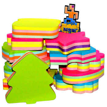 N次贴(STICKN)160张4色可爱造型便利贴异形便签纸百事贴记事贴70*70mm 电话形33002