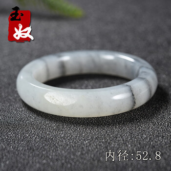 青花籽料手镯-黑白分明图片- 京东