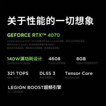 联想拯救者R9000P 电竞游戏笔记本电脑(R9-7945HX 16G 1T RTX4070 2.5K 240Hz)灰 国家/20%