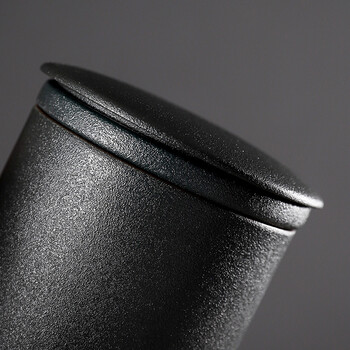 五拾缘 远山木柄泡茶马克杯 黑色