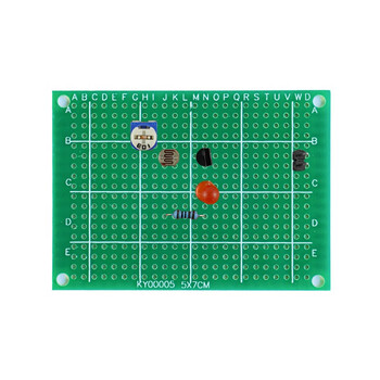 伍陆电子 洞洞板制作套件新手焊接练习电路板路初学者学生DIY电子TZ-WNB-9 洞洞板9件套件（玻纤板）