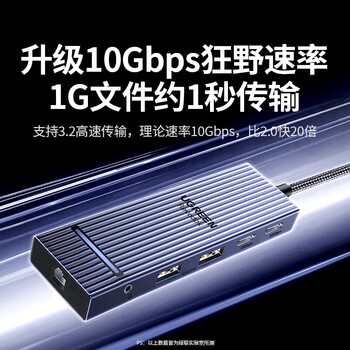 绿联Type-C3.2转双HDMI/DP四屏异显拓展坞USB外接三屏8K扩展坞10G转接分屏器适用笔记本电脑平板CM886