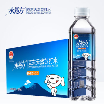 水易方（SYF）克东天然苏打水 弱碱性水 饮用水 500ml*24瓶 整箱