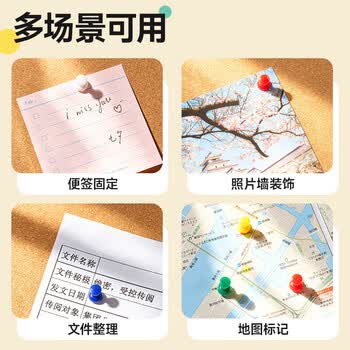晨光（M&G）彩色工字钉 软木画板按钉 绘画图钉 可钉墙无痕钉子 大头钉/照片钉ABS92605