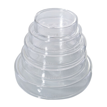 弋科仪（YIKEYI）细菌细胞培养皿高硼硅玻璃培养基圆形带盖化学生物实验器材仪器皿酵种弧菌琼脂微生物 75mm