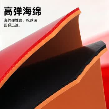 红双喜DHS狂飚四星直拍双面反胶乒乓球拍单拍成品拍F4006