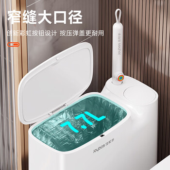 佳帮手一次性马桶刷垃圾桶7.7L带盖厕所卫生间夹缝带刷头*14 佳帮手一次性马桶刷垃圾桶7.7L带盖厕所卫生间夹缝带刷头*14