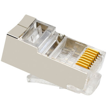 礼嘉 LJ-SP650 工程级六类千兆网络屏蔽水晶头 Cat6网线RJ45镀金水晶头 50个/包 8P8C连接头 FTP屏蔽 抗干扰 礼嘉 LJ-SP650 工程级六类千兆网络屏蔽水晶头 Cat6网线RJ45镀金水晶头 50个/包 8P8C连接头 FTP屏蔽 抗干扰