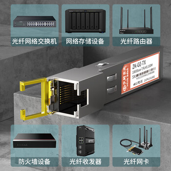 中科光电光转电模块 光转电口模块 千兆电口模块 光电转换模块 SFP光纤模块 光转网口适用主流品牌ZK-GE-TX
