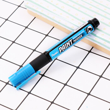 派通(Pentel)彩色圆头油漆笔 防水速干记号笔粗头大字广告笔MMP20 天蓝色单支装 派通(Pentel)彩色圆头油漆笔 防水速干记号笔粗头大字广告笔MMP20 天蓝色单支装