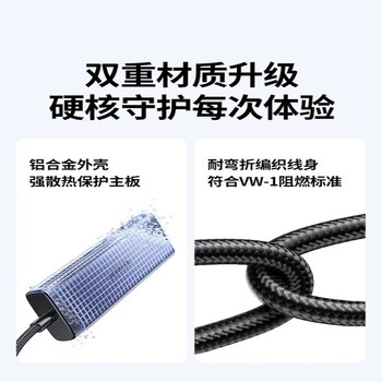 绿联五合一扩展坞 USB转HDMI线拓展坞USB3.0转换器 适用笔记本电脑平板【Type-C+USB3.0+HDMI】CM511