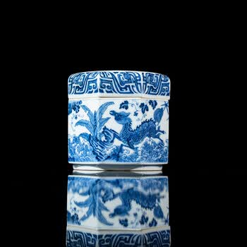 明代 青花 麒麟紋 茶碗 青花麒麟品牌及商品- 京东