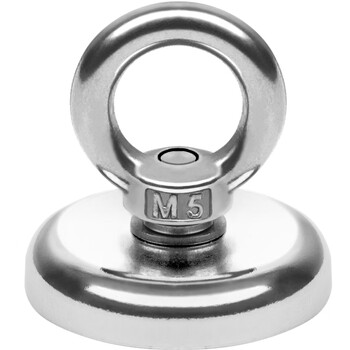 DSB(迪士比)强磁吸铁石磁铁强力打捞专用圆形吸铁石钕铁硼吊环吸盘河道户外打捞神器直径32mm 1个装 DSB(迪士比)强磁吸铁石磁铁强力打捞专用圆形吸铁石钕铁硼吊环吸盘河道户外打捞神器直径32mm 1个装