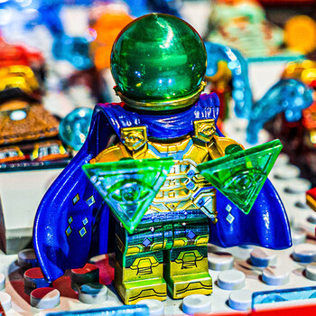 执爱兼容乐高积木moc3英雄无归spiderman奇异博士人仔玩具 神秘客moc